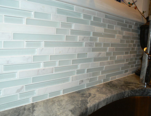 Glass Tile Kitchen Backsplash